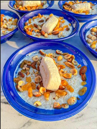 ارز قشطه مكسرات