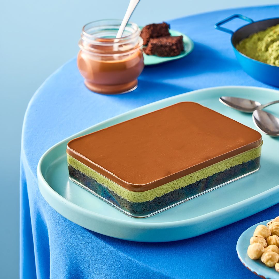 كيك هبة دبي شيكولاتة وسط